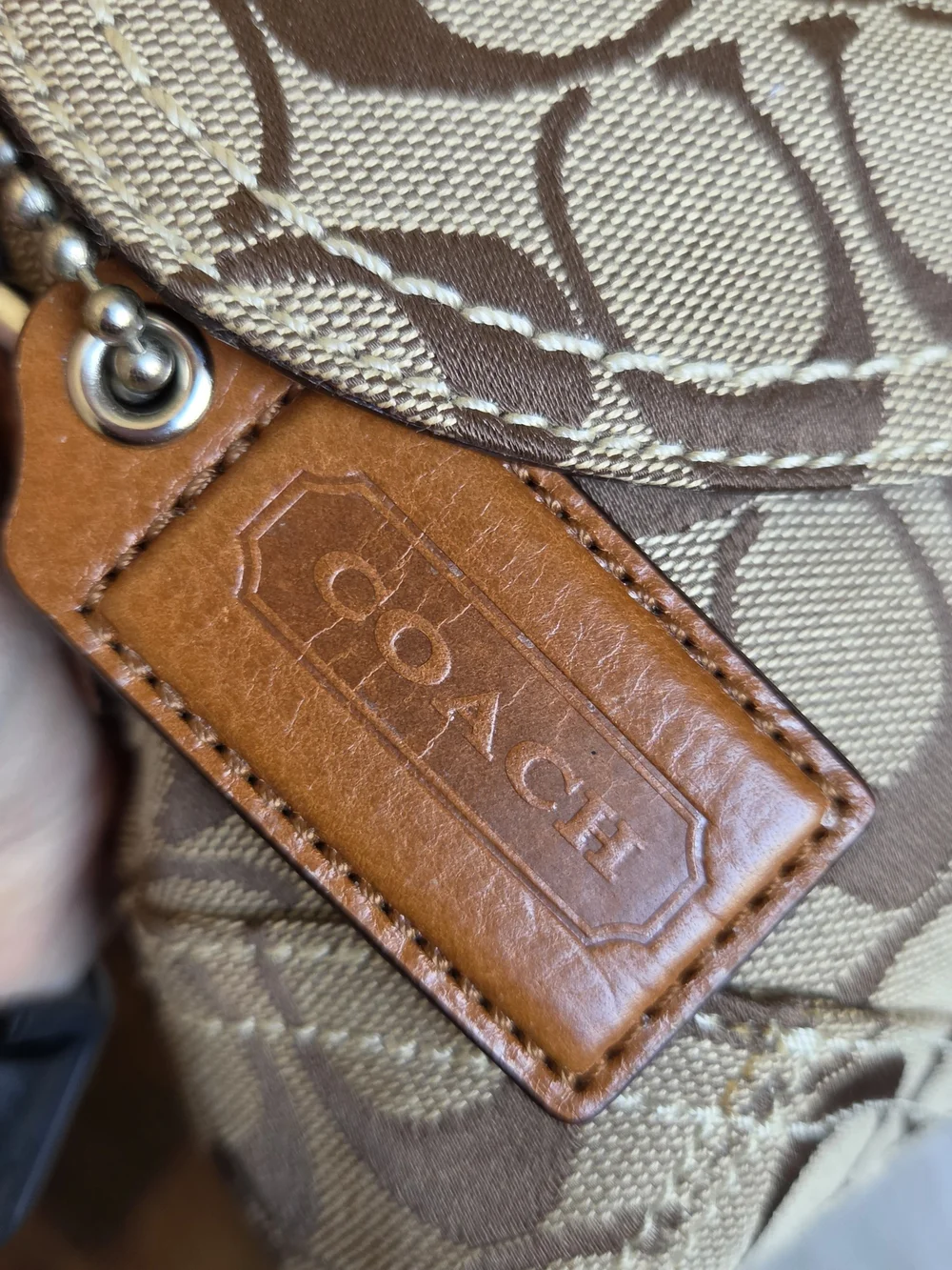 Vintage Coach Mini Soho Signature Flap Bag